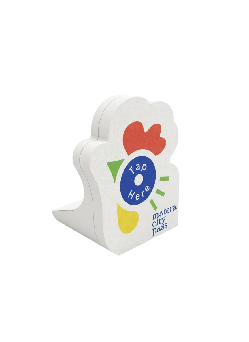 Matera City Pass Totem render